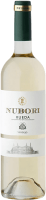 7,95 € Envío gratis | Vino Blanco Nubori D.O. Rueda Castilla y León España Verdejo 75 cl