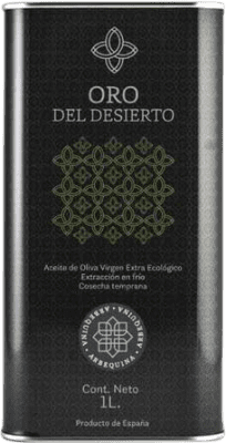 26,95 € Envio grátis | Azeite de Oliva Oro del Desierto AOVE Virgem Extra Espanha Arbequina Eco — Biológico Lata Medium 1 L