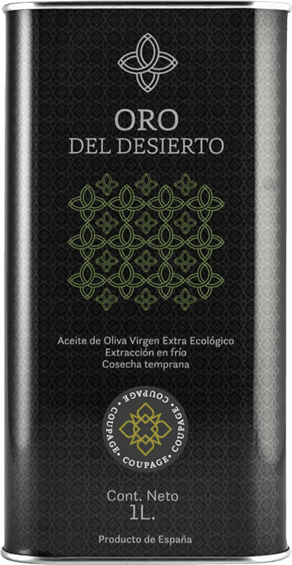 21,95 € Spedizione Gratuita | Olio d'Oliva Oro del Desierto Coupage Lattina Speciale 1 L