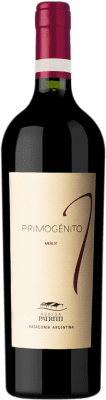 35,95 € Free Shipping | Red wine Patritti Primogenito I.G. Patagonia Patagonia Argentina Merlot Bottle 75 cl