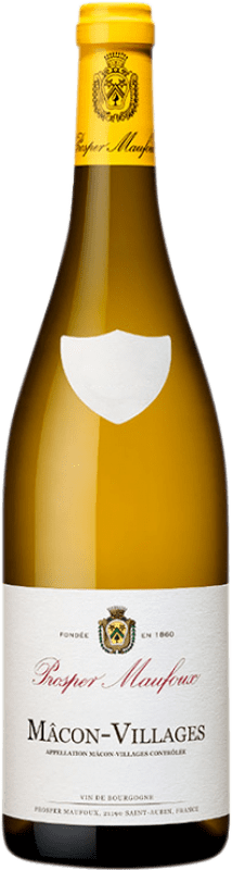 19,95 € Envío gratis | Vino blanco Prosper Maufoux Blanc A.O.C. Mâcon-Villages Borgoña Francia Chardonnay Botella 75 cl