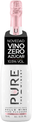 15,95 € Kostenloser Versand | Rosé Sekt Pure Rosado D.O.C. Piedmont Piemont Italien Pinot Schwarz, Chardonnay, Pinot Meunier Flasche 75 cl