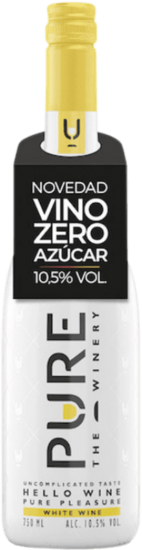 15,95 € Kostenloser Versand | Weißwein Pure Blanco D.O.C. Piedmont Piemont Italien Chardonnay, Sauvignon Weiß Flasche 75 cl