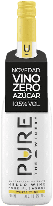 18,95 € Spedizione Gratuita | Vino Bianco Pure D.O.C. Piedmont Piemonte Italia Chardonnay, Sauvignon Bottiglia 75 cl