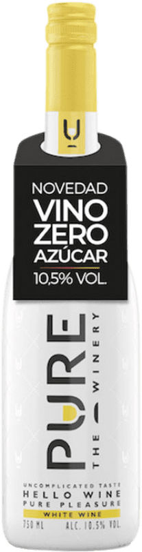 16,95 € Envío gratis | Vino blanco Pure Blanco D.O.C. Piedmont Piemonte Italia Chardonnay, Sauvignon Blanca Botella 75 cl