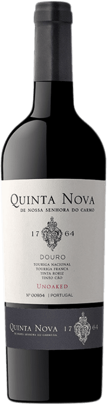 13,95 € Бесплатная доставка | Красное вино Quinta Nova Unoaked I.G. Douro Дора Португалия Touriga Franca, Touriga Nacional, Tinta Roriz, Tinta Cão 75 cl