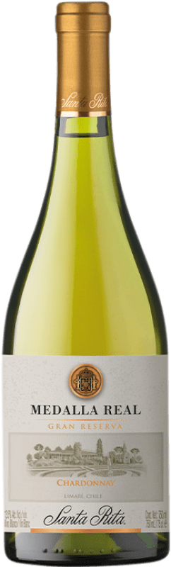 17,95 € Envoi gratuit | Vin blanc Santa Rita Medalla Real Grande Réserve D.O. Valle de Limarí Valle del Limarí Chili Chardonnay Bouteille 75 cl