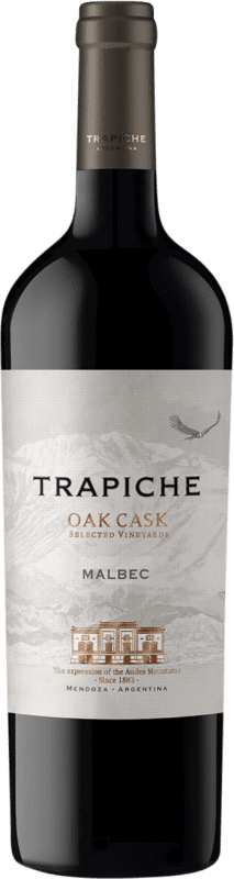 7,95 € 免费送货 | 红酒 Trapiche Oak Cask I.G. Mendoza 门多萨 阿根廷 Malbec 瓶子 75 cl