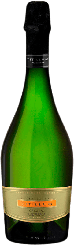 32,95 € Kostenloser Versand | Weißer Sekt Undurraga Titillum Original D.O. Valle de Leyda Valle de Leyda Chile Spätburgunder, Chardonnay Flasche 75 cl