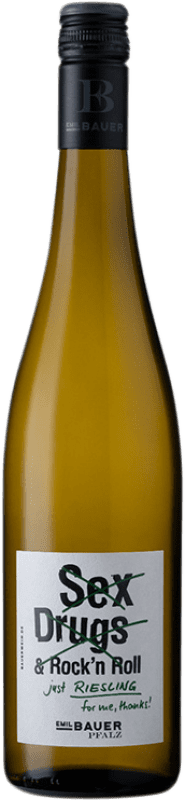 14,95 € Envío gratis | Vino blanco Emil Bauer No Sex Q.b.A. Pfälz Rheinhessen Alemania Riesling Botella 75 cl