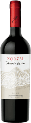 12,95 € Kostenloser Versand | Rotwein Zorzal Terroir Único I.G. Valle de Uco Mendoza Argentinien Malbec Flasche 75 cl