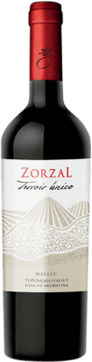 13,95 € Kostenloser Versand | Rotwein Zorzal Terroir Único I.G. Valle de Uco Mendoza Argentinien Malbec 75 cl