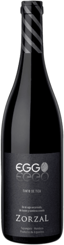 29,95 € Spedizione Gratuita | Vino rosso Zorzal Eggo Tinto de Tiza I.G. Valle de Uco Mendoza Argentina Malbec Bottiglia 75 cl