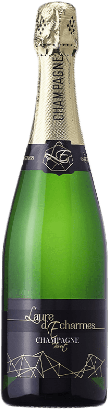 24,95 € Envoi gratuit | Vin Mousseux Blanc Gruet Laure d'Echarmes Brut A.O.C. Champagne Champagne France Pinot Noir, Chardonnay, Pinot Meunier Bouteille 75 cl