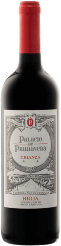 11,95 € Envio grátis | Vinho tinto Burgo Viejo Palacio de Primavera Crianza D.O.Ca. Rioja La Rioja Espanha Tempranillo Garrafa 75 cl