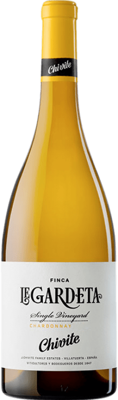 14,95 € Spedizione Gratuita | Vino bianco Chivite Legardeta Crianza D.O. Navarra Navarra Spagna Chardonnay Bottiglia 75 cl