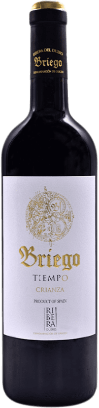 13,95 € Free Shipping | Red Wine Briego Tiempo Crianza — Aged D.O. Ribera del Duero Castilla y León Spain Tempranillo Bottle 75 cl