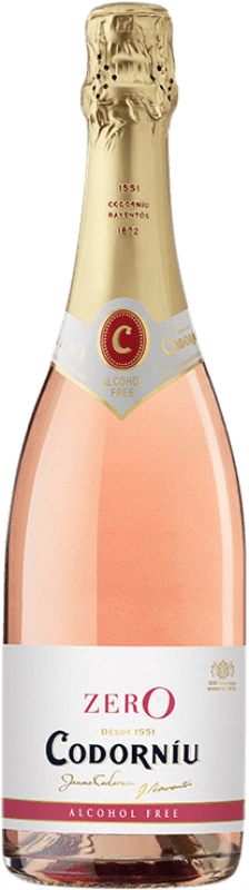13,95 € Envoi gratuit | Vin Mousseux Rosé Codorníu Zero Rosé Espagne Xarel·lo, Chardonnay Bouteille 75 cl Sans Alcool