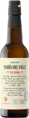 17,95 € Free Shipping | Fortified wine Villa Puri Solera Fina María del Valle en Rama D.O. Montilla-Moriles Andalusia Spain Pedro Ximénez Half Bottle 37 cl