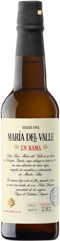 17,95 € Envoi gratuit | Vin fortifié Villa Puri Solera Fina María del Valle en Rama D.O. Montilla-Moriles Andalousie Espagne Pedro Ximénez Demi- Bouteille 37 cl