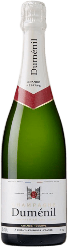 32,95 € Envío gratis | Espumoso blanco Duménil Premier Cru Brut Gran Reserva A.O.C. Champagne Champagne Francia Pinot Negro, Chardonnay, Pinot Meunier Botella 75 cl