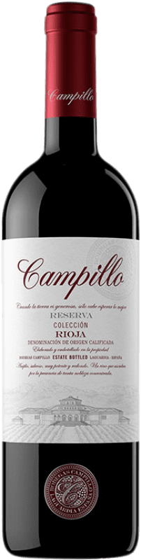 19,95 € Бесплатная доставка | Красное вино Campillo Colección Резерв D.O.Ca. Rioja Ла-Риоха Испания Tempranillo бутылка 75 cl