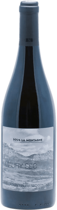 16,95 € Envío gratis | Vino tinto Jeff Carrel Sous La Montagne Sec A.O.C. Maury Languedoc-Roussillon Francia Garnacha, Monastrell Botella 75 cl