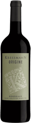 9,95 € 免费送货 | 红酒 Kressmann Origine A.O.C. Bordeaux 波尔多 法国 Merlot 瓶子 75 cl