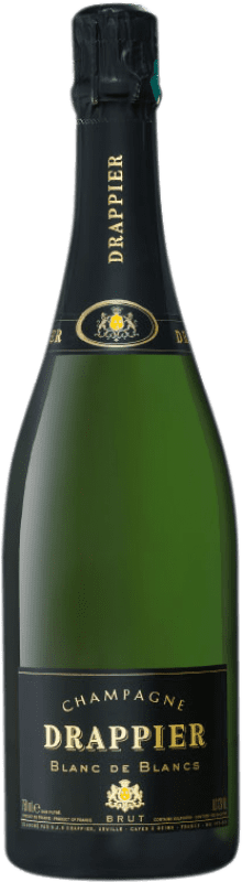 58,95 € 送料無料 | 白スパークリングワイン Drappier Blanc de Blancs Signature A.O.C. Champagne シャンパン フランス Chardonnay, Pinot White ボトル 75 cl