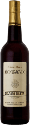 19,95 € Envio grátis | Vinho fortificado Delgado Zuleta Monteagudo Amontillado D.O. Jerez-Xérès-Sherry Andaluzia Espanha Palomino Fino Garrafa 75 cl