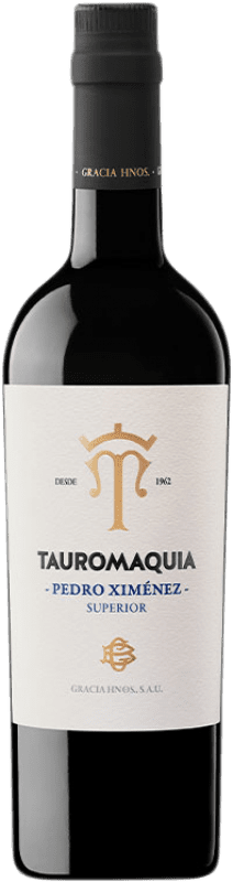 27,95 € Envío gratis | Vino Dulce Hermanos Gracia Tauromaquia Superior D.O. Montilla-Moriles Andalucía España Pedro Ximénez Botella Medium 50 cl