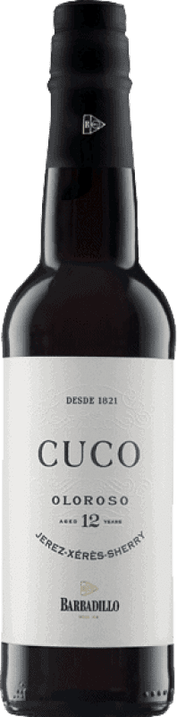 21,95 € 免费送货 | 强化酒 Barbadillo Oloroso Cuco 干 D.O. Jerez-Xérès-Sherry 安达卢西亚 西班牙 Palomino Fino 12 岁 半瓶 37 cl