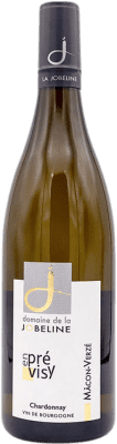18,95 € Бесплатная доставка | Белое вино La Jobeline Prévisy A.O.C. Mâcon Бургундия Франция Chardonnay бутылка 75 cl