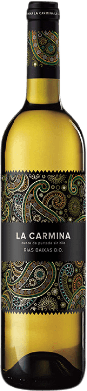 16,95 € Envio grátis | Vinho branco Tamaral La Carmina D.O. Rías Baixas Galiza Espanha Albariño Garrafa 75 cl