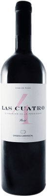 15,95 € 免费送货 | 玫瑰酒 Chozas Carrascal Las Cuatro 巴伦西亚社区 西班牙 Tempranillo, Merlot, Syrah, Grenache 瓶子 75 cl