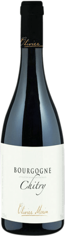 14,95 € Free Shipping | Red wine Olivier Morin Chitry Rouge Constance A.O.C. Bourgogne Burgundy France Pinot Black Bottle 75 cl