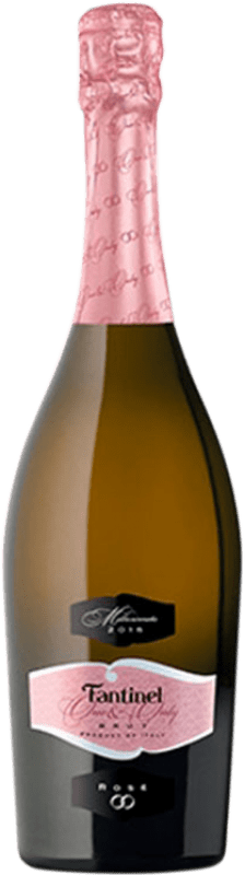 13,95 € Envio grátis | Espumante rosé Fantinel Millesimato Rose D.O.C. Friuli Friuli-Venezia Giulia Itália Pinot Preto, Chardonnay Garrafa 75 cl