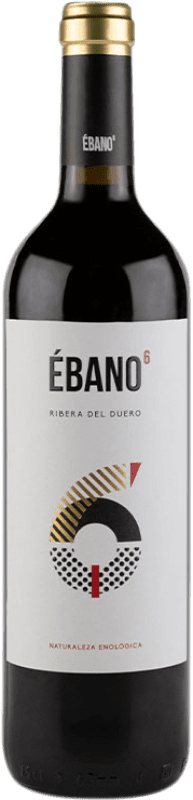 8,95 € 免费送货 | 红酒 Ébano 6 D.O. Ribera del Duero 卡斯蒂利亚莱昂 西班牙 Tempranillo 瓶子 75 cl