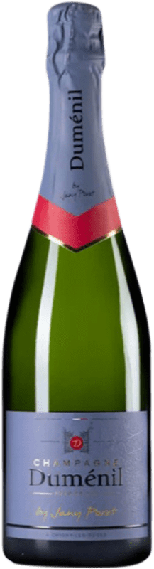 29,95 € Envio grátis | Espumante branco Duménil by Jany Poret A.O.C. Champagne Champagne França Pinot Preto, Chardonnay, Pinot Meunier Garrafa 75 cl