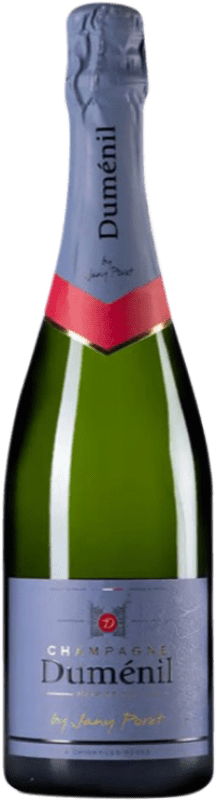 29,95 € Kostenloser Versand | Weißer Sekt Duménil by Jany Poret A.O.C. Champagne Champagner Frankreich Spätburgunder, Chardonnay, Pinot Meunier Flasche 75 cl