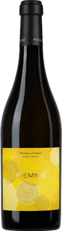 78,95 € Envío gratis | Vino Blanco Le Pupille Piemme I.G.T. Toscana Toscana Italia Petit Manseng 75 cl