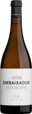 35,95 € Envío gratis | Vino blanco Attis Embaixador D.O. Rías Baixas Galicia España Albariño Botella 75 cl