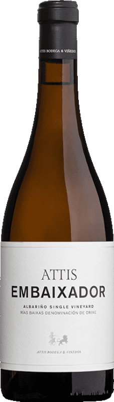 47,95 € Envio grátis | Vinho Branco Attis Embaixador D.O. Rías Baixas Galiza Espanha Albariño — Albarinho Garrafa 75 cl