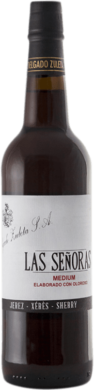 17,95 € 免费送货 | 甜葡萄酒 Delgado Zuleta Las Señoras Medium — 半 D.O. Jerez-Xérès-Sherry 安达卢西亚 西班牙 Palomino Fino, Pedro Ximénez 瓶装 75 cl