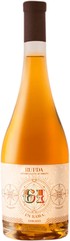 31,95 € Free Shipping | Fortified Wine Cuatro Rayas 61 Dorado Fino en Rama — Unfiltered D.O. Rueda Castilla y León Spain Palomino Fino, Verdejo Bottle 75 cl