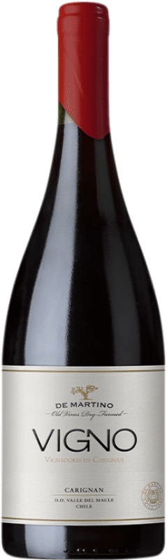 59,95 € Kostenloser Versand | Rotwein De Martino Old Vines Vigno I.G. Valle del Maule Maule-Tal Chile Carignan, Malbec, Cinsault Flasche 75 cl
