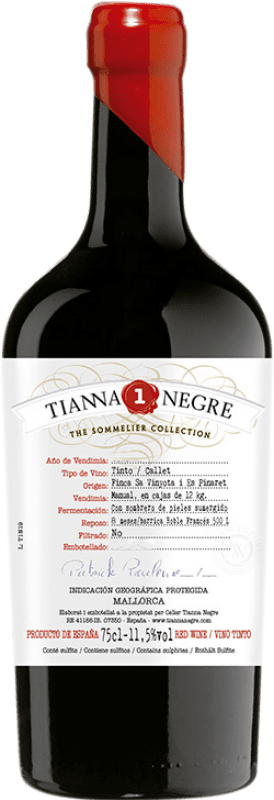 46,95 € Бесплатная доставка | Красное вино Tianna Negre Nº 1 The Sommelier Collection I.G.P. Vi de la Terra de Mallorca Майорка Испания Callet бутылка 75 cl