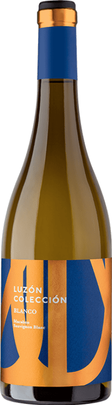 9,95 € Spedizione Gratuita | Vino Bianco Luzón Colección Crianza — Invecchiato in Botte D.O. Jumilla Regione di Murcia Spagna Macabeo, Sauvignon Bottiglia 75 cl