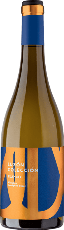 9,95 € Free Shipping | White wine Luzón Colección Blanco Aged D.O. Jumilla Region of Murcia Spain Macabeo, Sauvignon White Bottle 75 cl