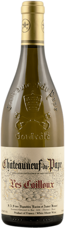58,95 € Spedizione Gratuita | Vino bianco Les Cailloux Blanc A.O.C. Châteauneuf-du-Pape Provenza Francia Grenache Bianca, Roussanne Bottiglia 75 cl